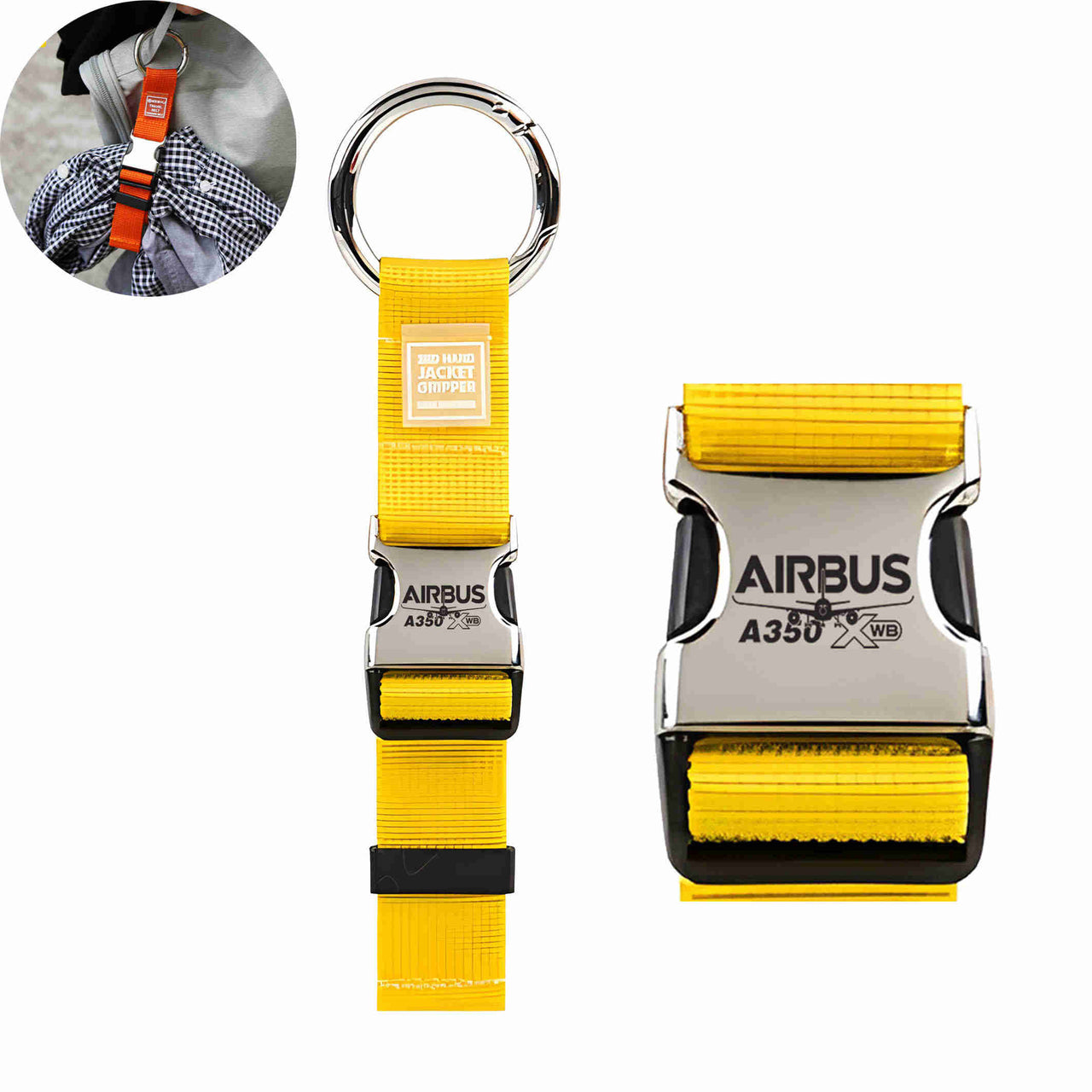 Amazing Airbus A350 XWB Designed Portable Luggage Strap Jacket Gripper