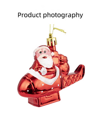 Thumbnail for Flying Airplane Santa Claus  for Christmas Tree Didiseaon Ornaments