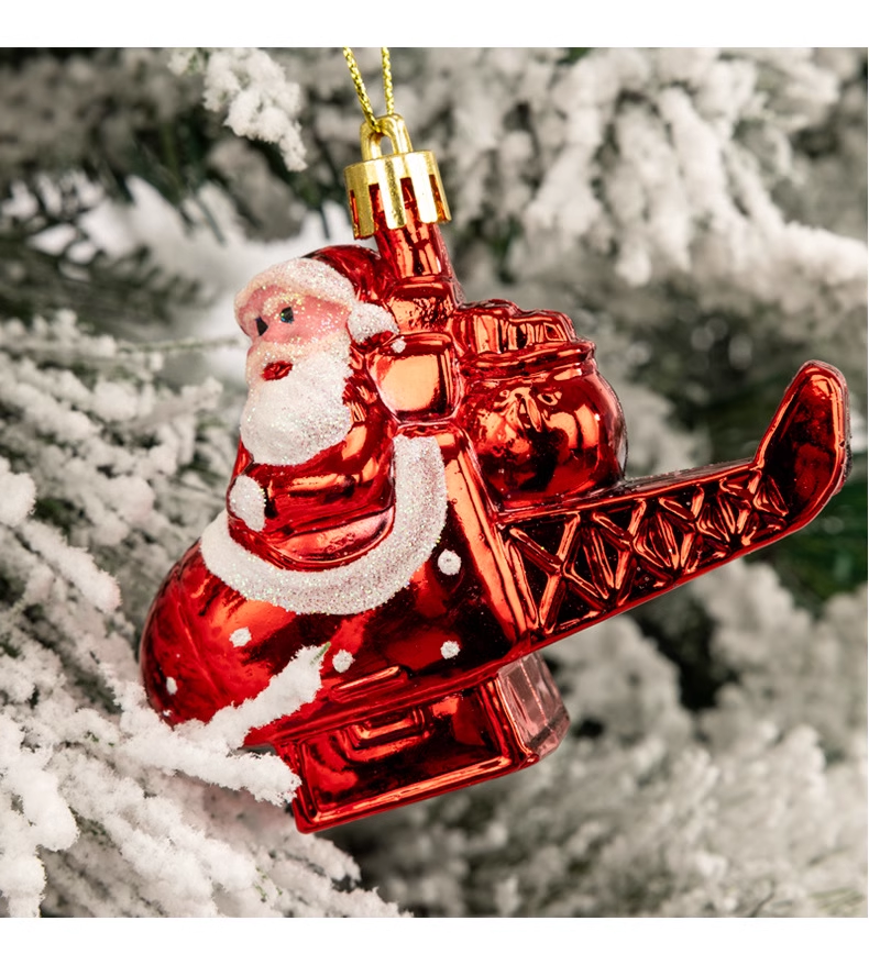 Flying Airplane Santa Claus  for Christmas Tree Didiseaon Ornaments