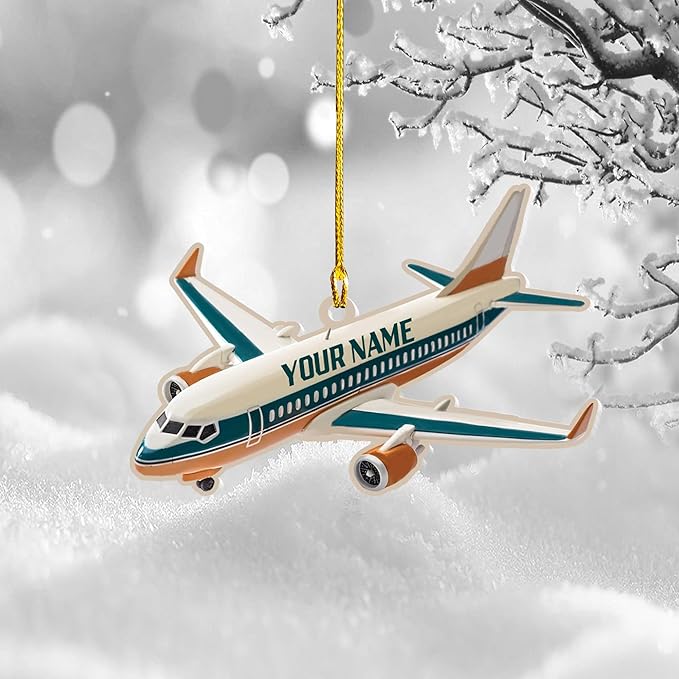 Personalized Airplane Ornaments for Christmas Tree