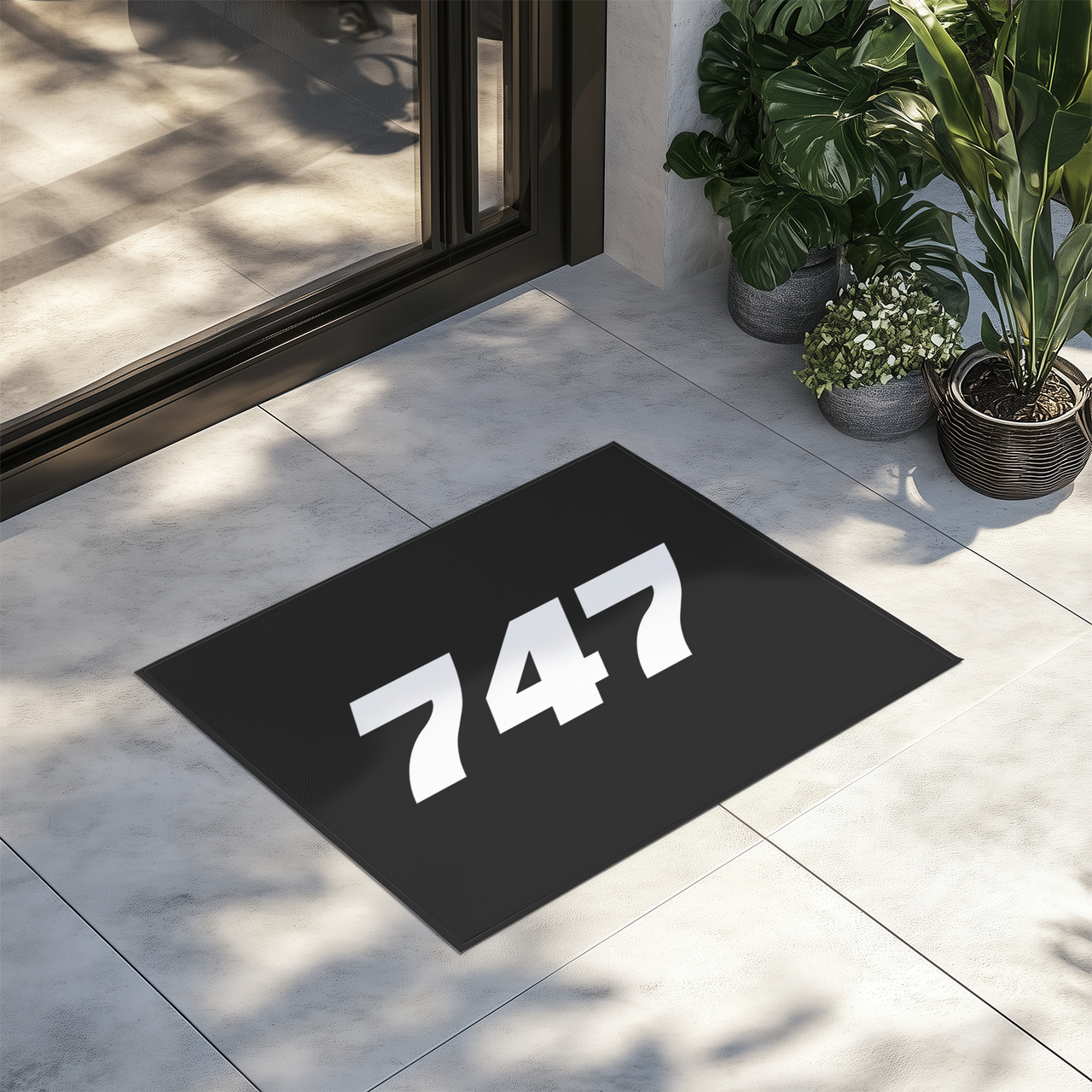 747 Flat Text Designed Door Mats