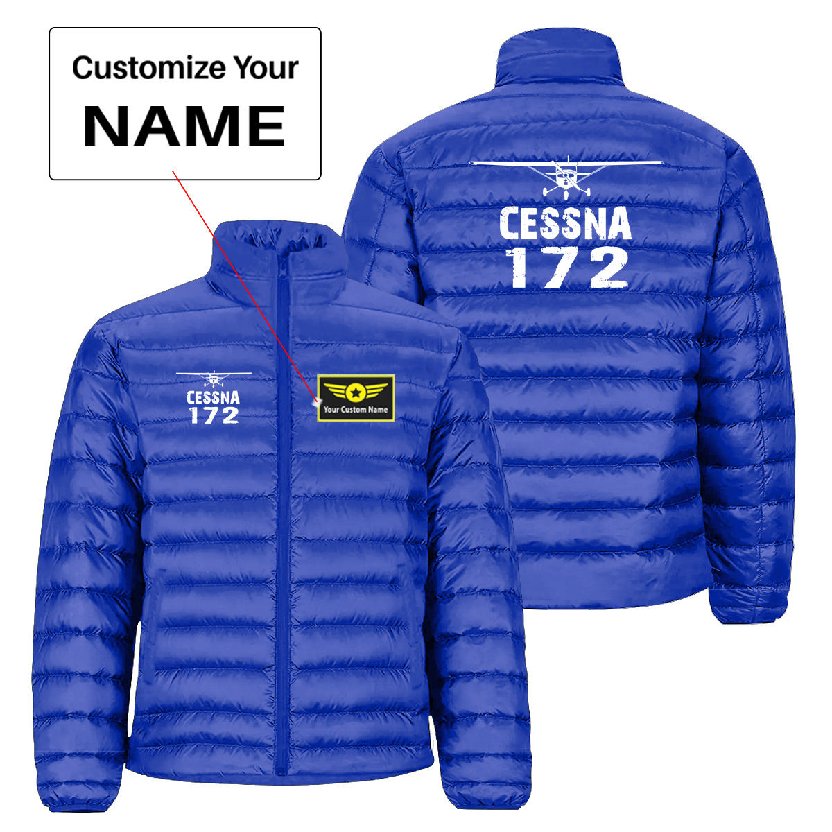 Cessna 172 & Plane Designed Padded Jackets