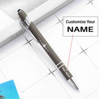 Thumbnail for Boeing 747 Silhouette Designed Ballpens Capacitive Screen Touch Pens