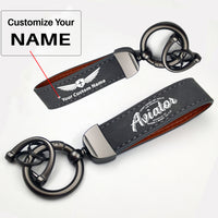 Thumbnail for Aviator - Dont Make Me Walk Design Horseshoe Buckle Key Chains