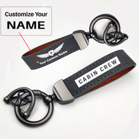 Thumbnail for Cabin Crew Text Design Horseshoe Buckle Key Chains