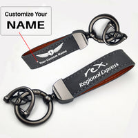 Thumbnail for Rex Airlines Design Horseshoe Buckle Key Chains