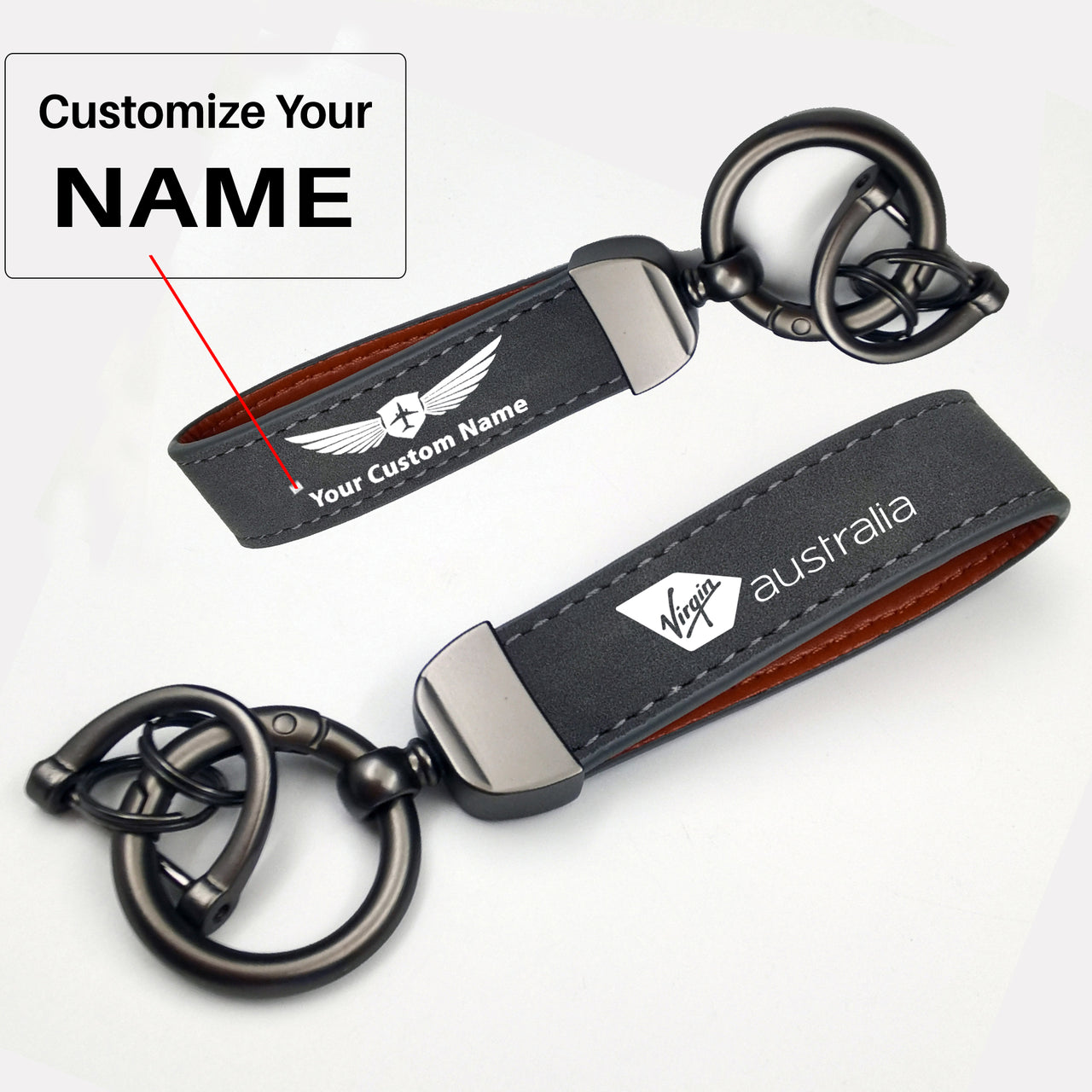 Virgin Australia Airlines Design Horseshoe Buckle Key Chains