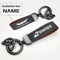 Thumbnail for Swiss International Airlines Design Horseshoe Buckle Key Chains