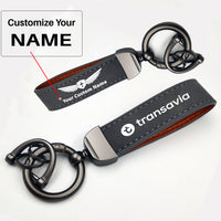 Thumbnail for Transavia France Airlines Design Horseshoe Buckle Key Chains