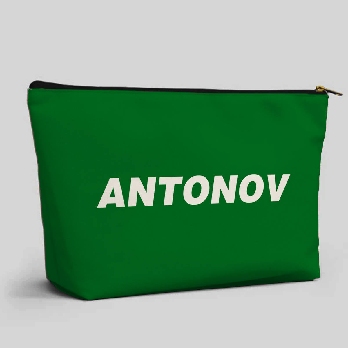 Antonov & Text Designed Zipper Pouch