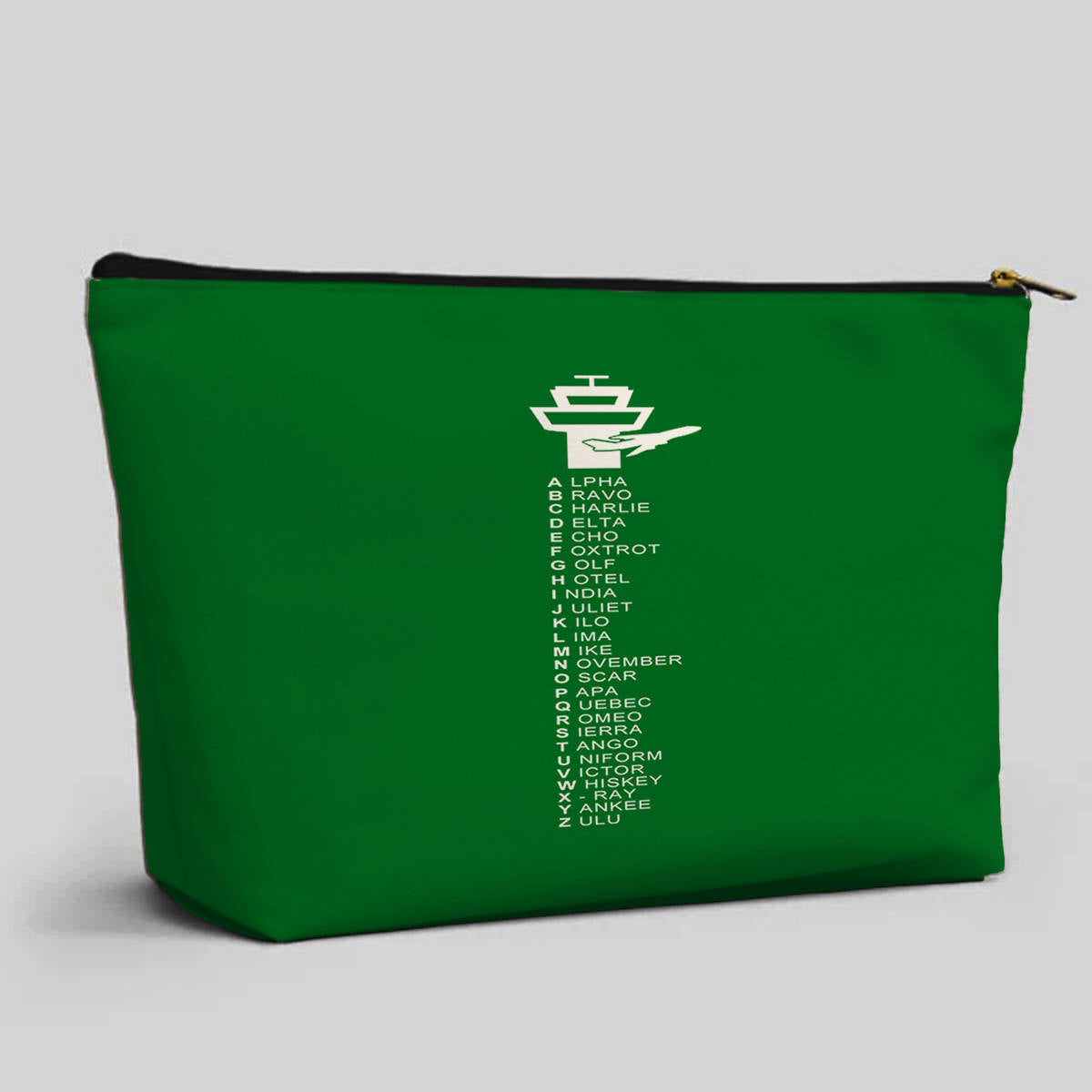 Aviation Alphabet Designed Zipper Pouch