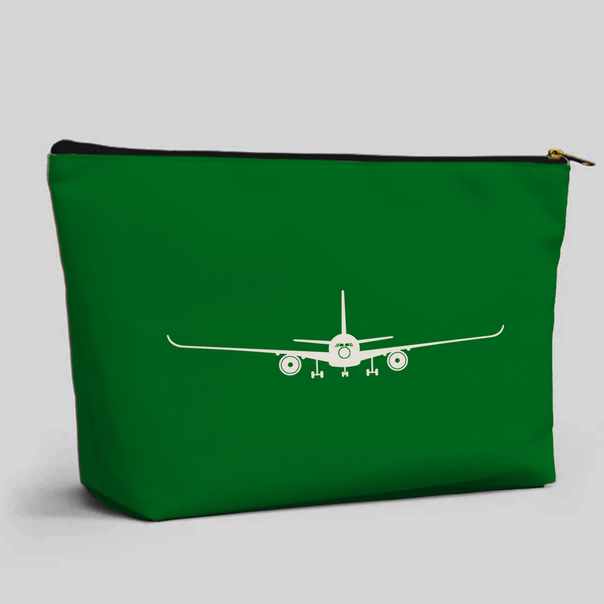 Airbus A350 Silhouette Designed Zipper Pouch