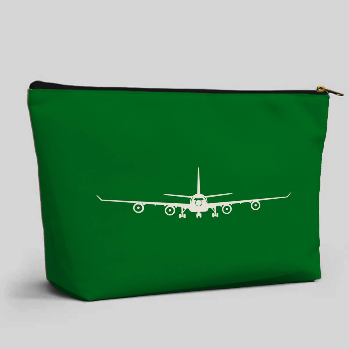 Airbus A340 Silhouette Designed Zipper Pouch