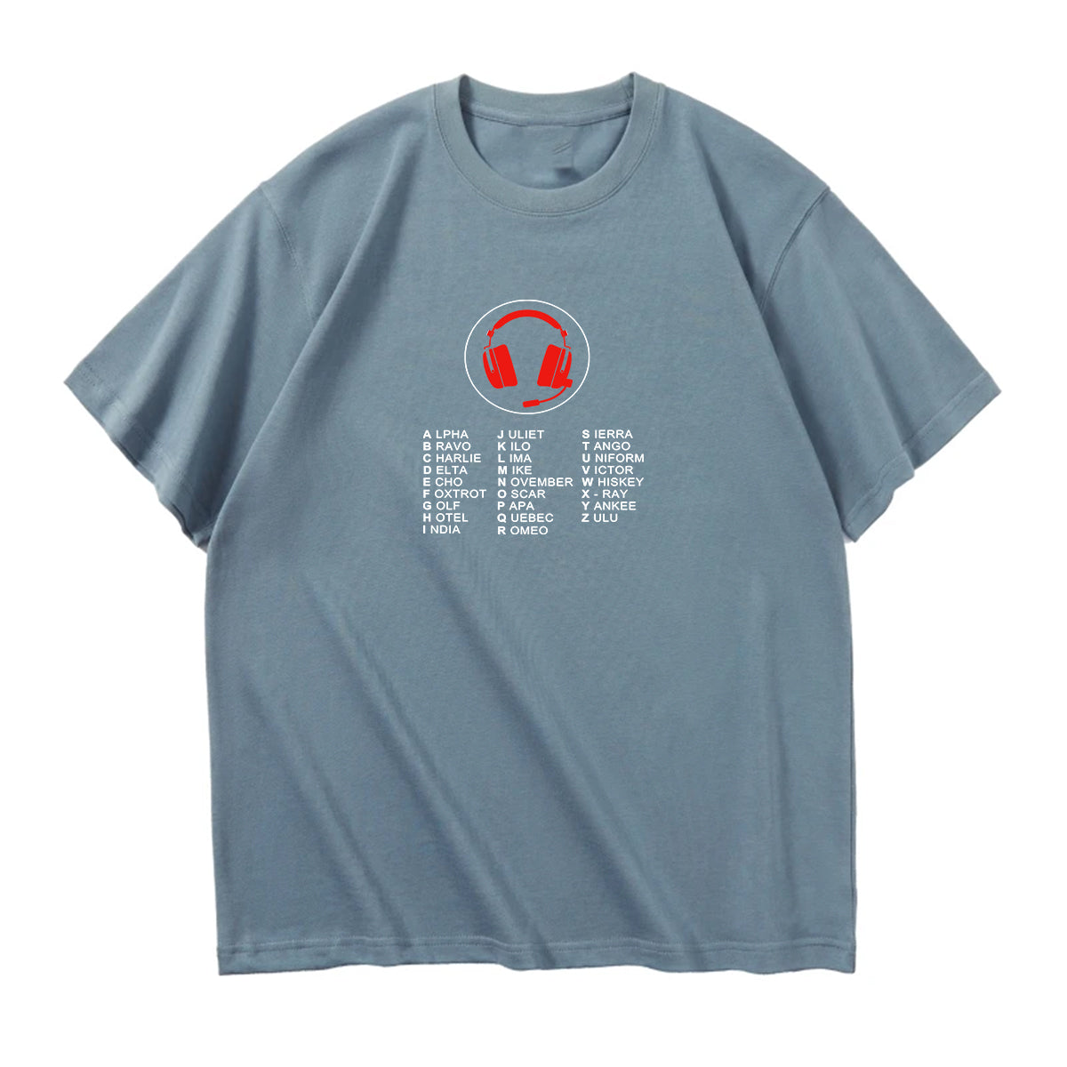 Aviation Alphabet 3 Designed Relax Fit T-Shirts