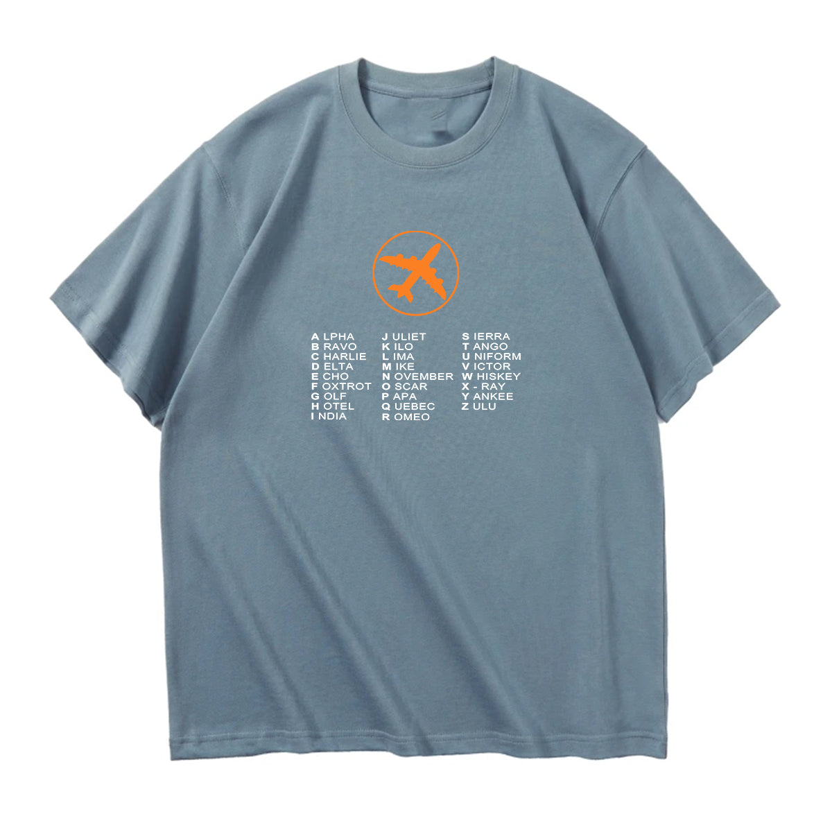 Aviation Alphabet 2 Designed Relax Fit T-Shirts