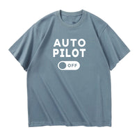 Thumbnail for Auto Pilot Off Designed Relax Fit T-Shirts