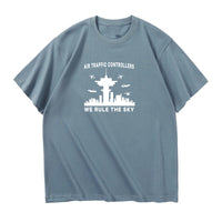 Thumbnail for Air Traffic Controllers - We Rule The Sky Designed Relax Fit T-Shirts