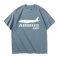 Thumbnail for Airbus A320 Printed Designed Relax Fit T-Shirts