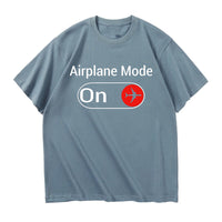 Thumbnail for Airplane Mode On Designed Relax Fit T-Shirts