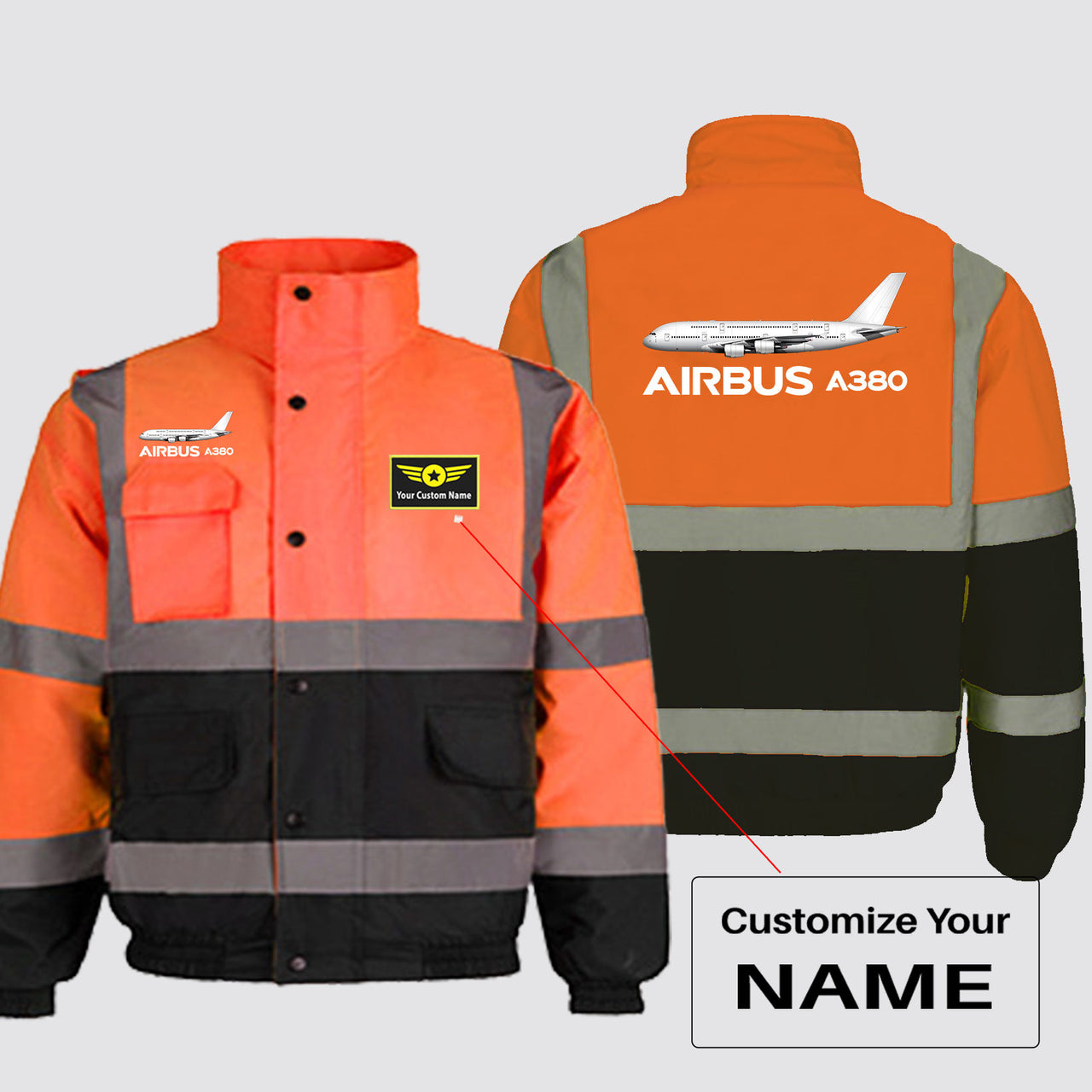 The Airbus A380 Designed Reflective Winter Jackets