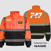 Thumbnail for Super Boeing 747 Intercontinental Designed Reflective Winter Jackets