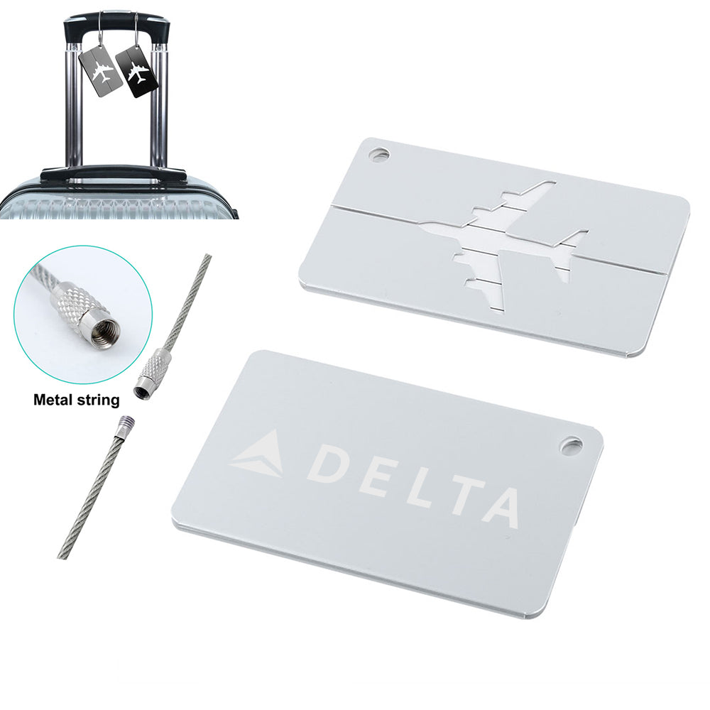 Delta Air Lines Designed Aluminum Luggage Tags