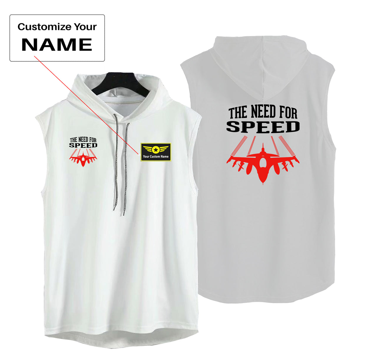 The Need For Speed Designed Hooded Tank Tops