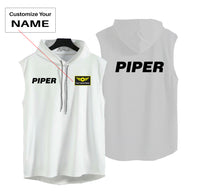 Thumbnail for Piper & Text Designed Hooded Tank Tops