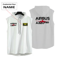 Thumbnail for Amazing Airbus A320neo Designed Hooded Tank Tops