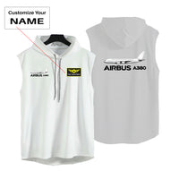 Thumbnail for The Airbus A380 Designed Hooded Tank Tops