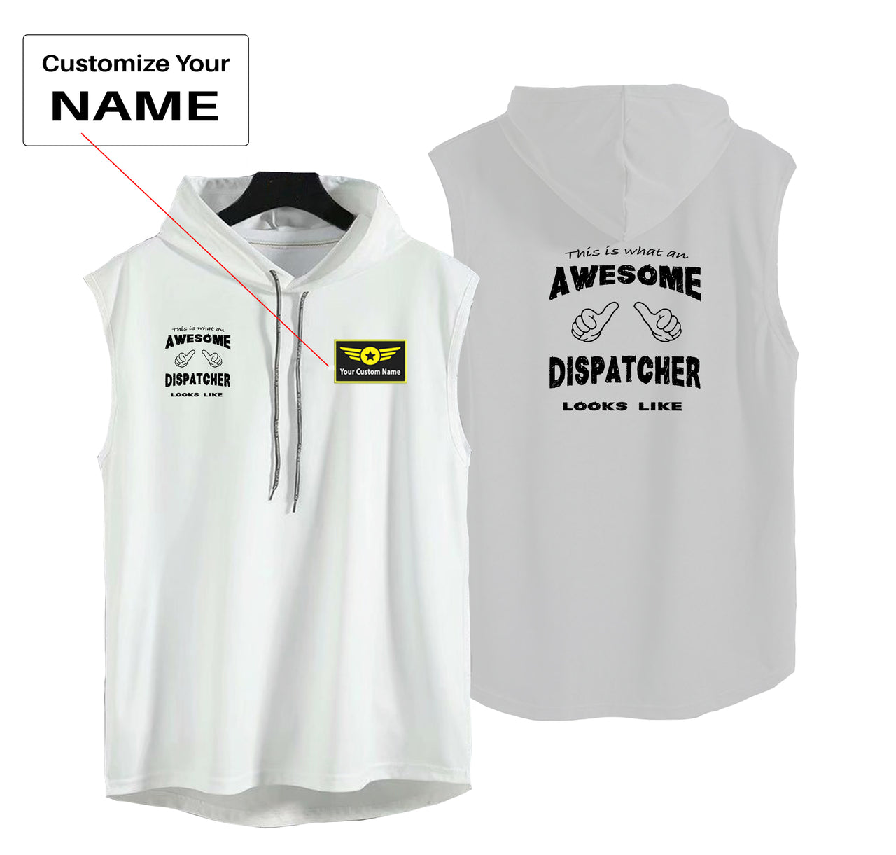 Dispatcher Designed Hooded Tank Tops