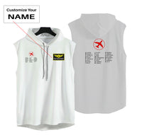 Thumbnail for Aviation Alphabet 2 Designed Hooded Tank Tops