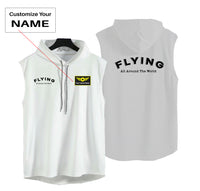 Thumbnail for Flying All Around The World Designed Hooded Tank Tops