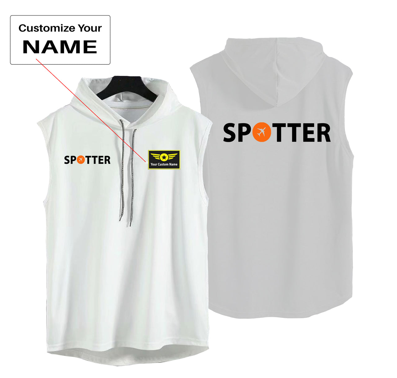 Spotter Designed Hooded Tank Tops