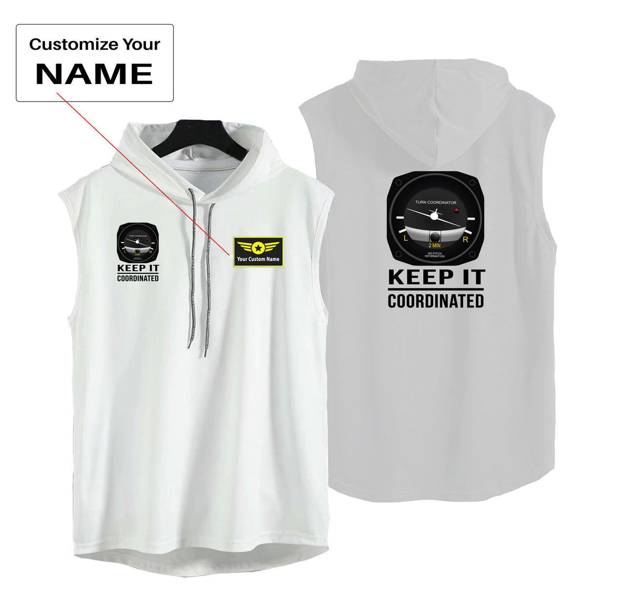 Keep It Coordinated Designed Hooded Tank Tops