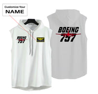 Thumbnail for Amazing Boeing 757 Designed Hooded Tank Tops