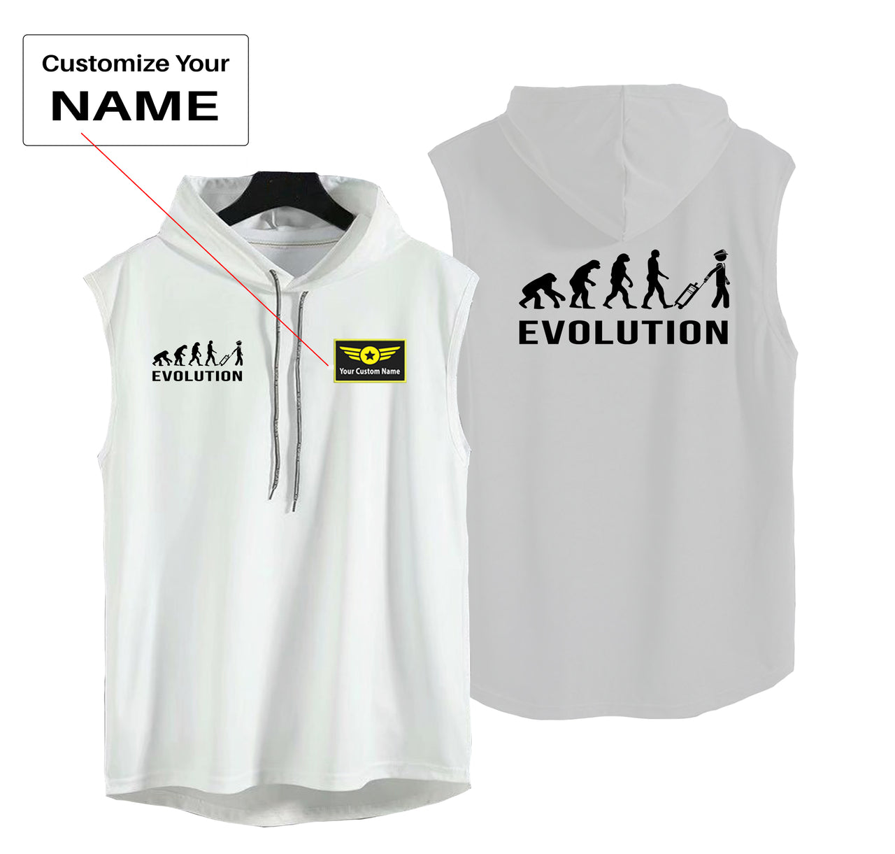 Pilot Evolution Designed Hooded Tank Tops