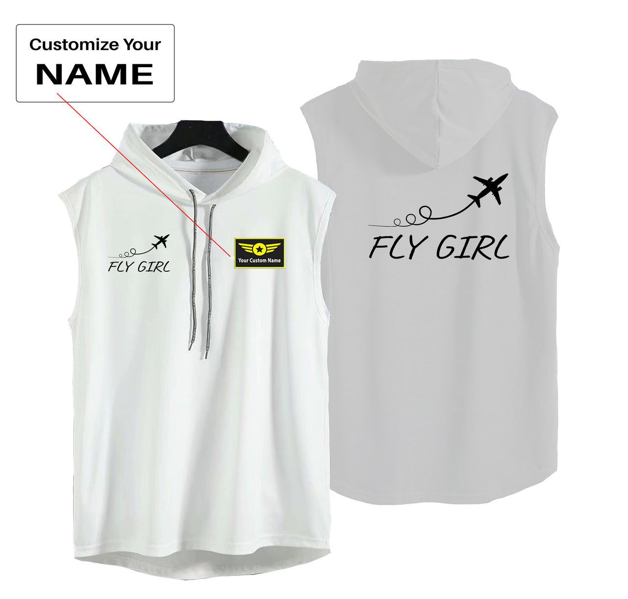 Just Fly It & Fly Girl Designed Hooded Tank Tops