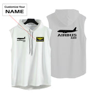 Thumbnail for Airbus A320 Printed Designed Hooded Tank Tops