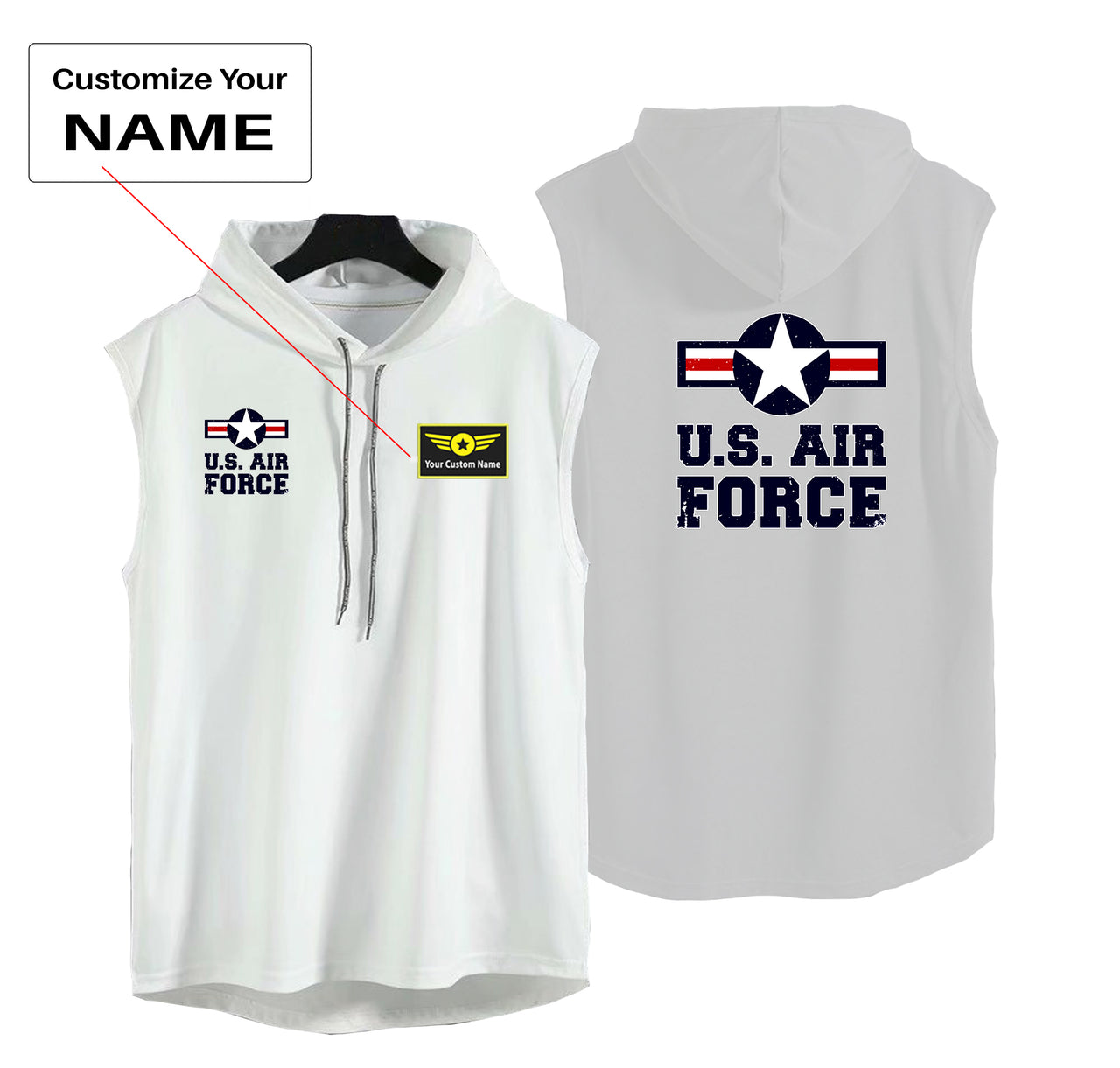 US Air Force Designed Hooded Tank Tops