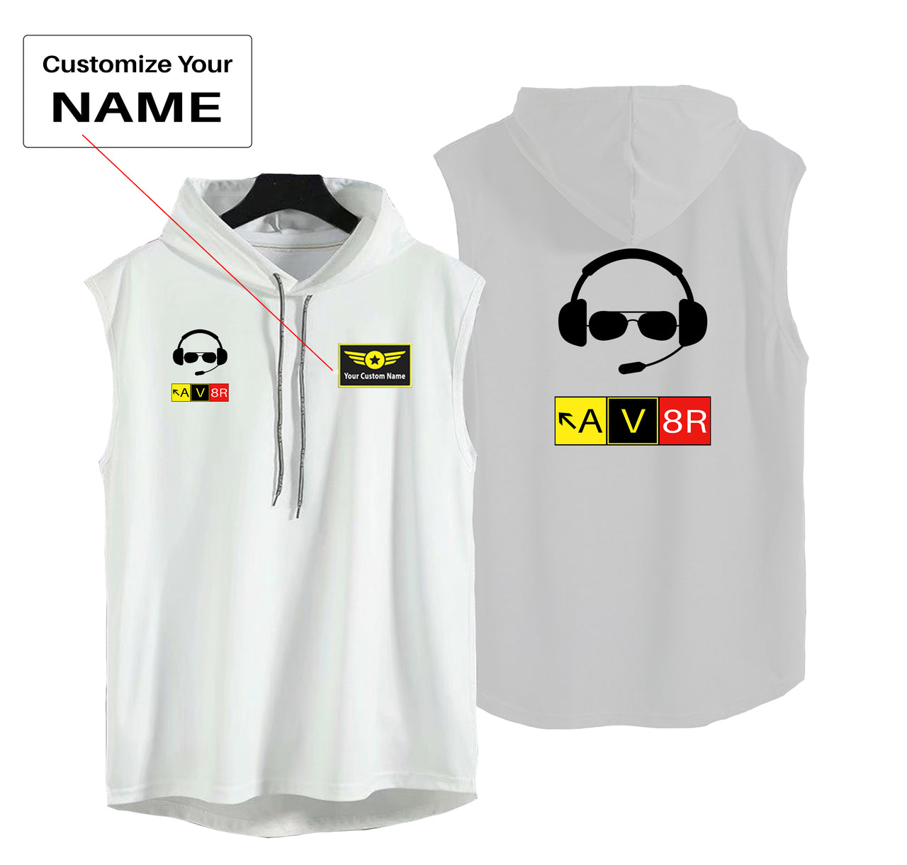 AV8R 2 Designed Hooded Tank Tops