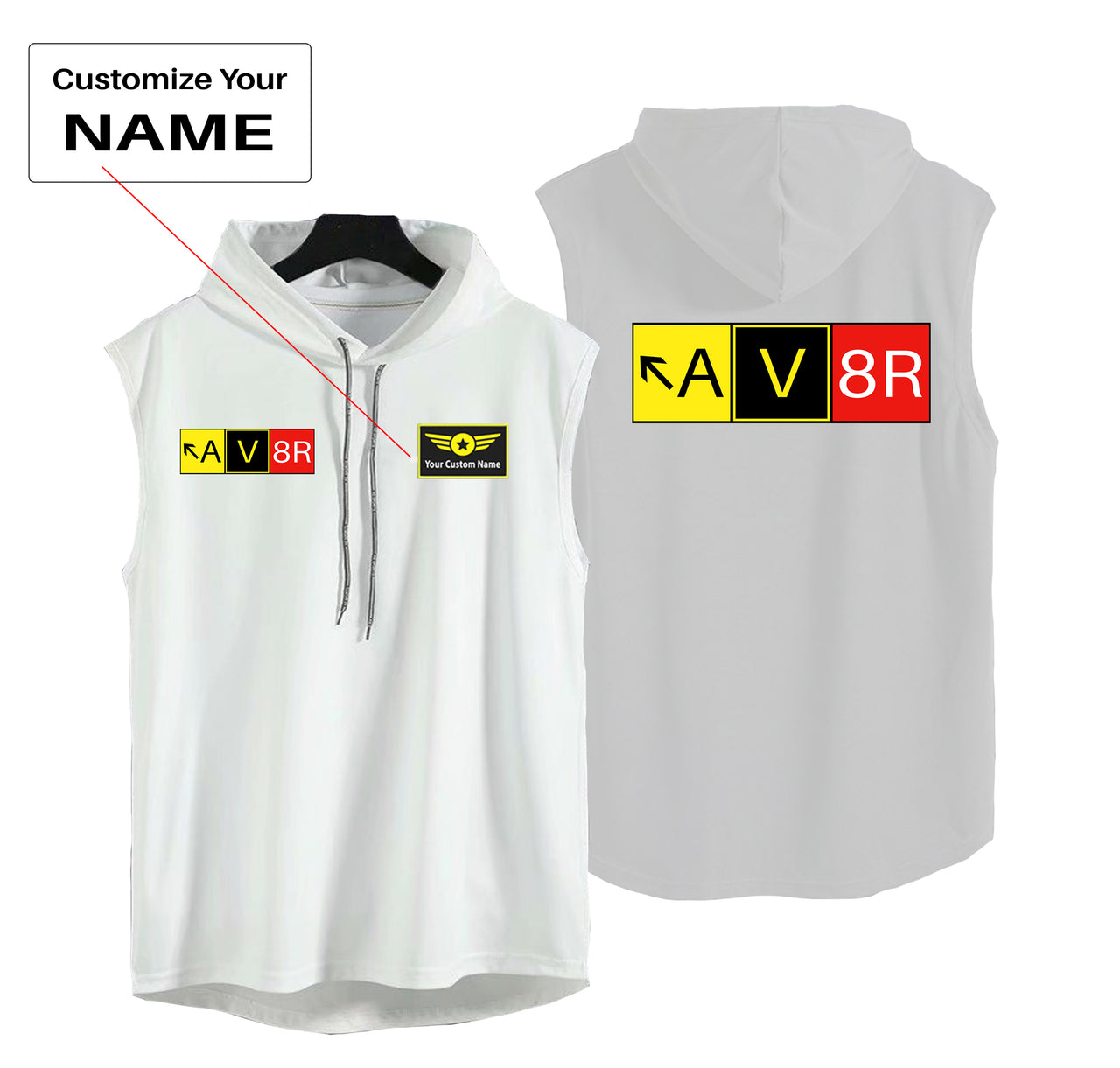 AV8R Designed Hooded Tank Tops