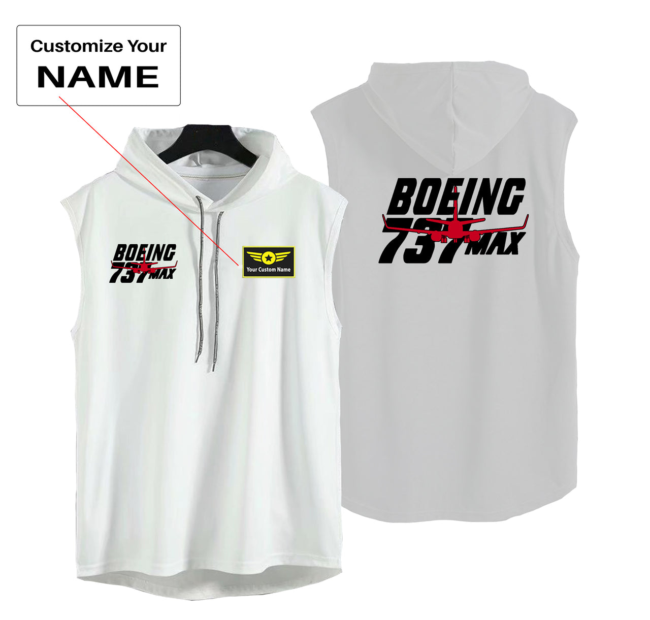 Amazing Boeing 737 Max Designed Hooded Tank Tops