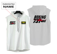 Thumbnail for Amazing Boeing 737 Max Designed Hooded Tank Tops