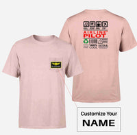 Thumbnail for Airline Pilot Label Designed Pocket T-Shirts