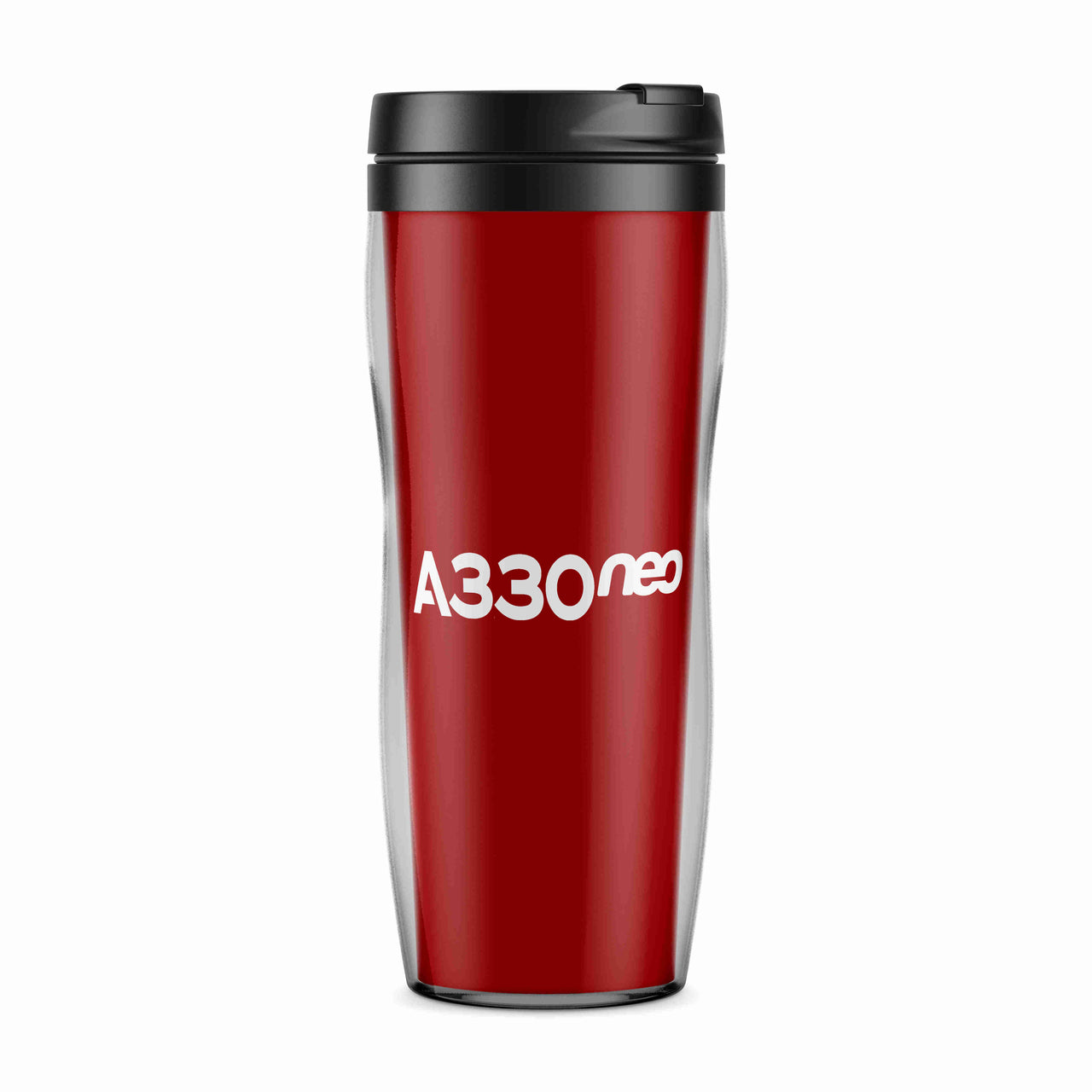 A330neo & Text Designed Plastic Travel Mugs