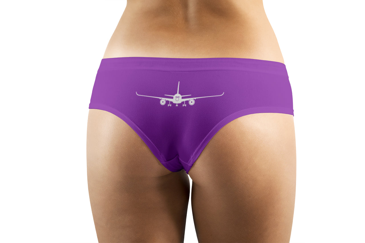 Airbus A350 Silhouette Designed Women Panties & Shorts