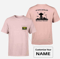 Thumbnail for Air Traffic Controllers - We Rule The Sky Designed Pocket T-Shirts