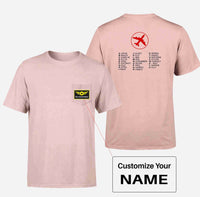 Thumbnail for Aviation Alphabet 2 Designed Pocket T-Shirts