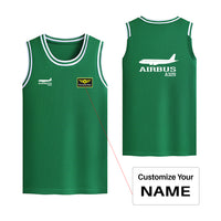 Thumbnail for Airbus A320 Printed Designed Basketball Style Sports Tank Tops